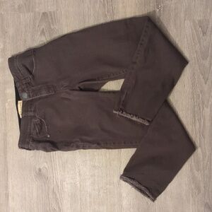 Democracy grayish black fringe jeans size 2